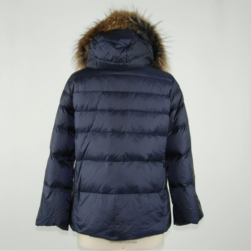 Emilio Romanelli Blue Polyamide Women Jacket Emilio Romanelli Light Gray