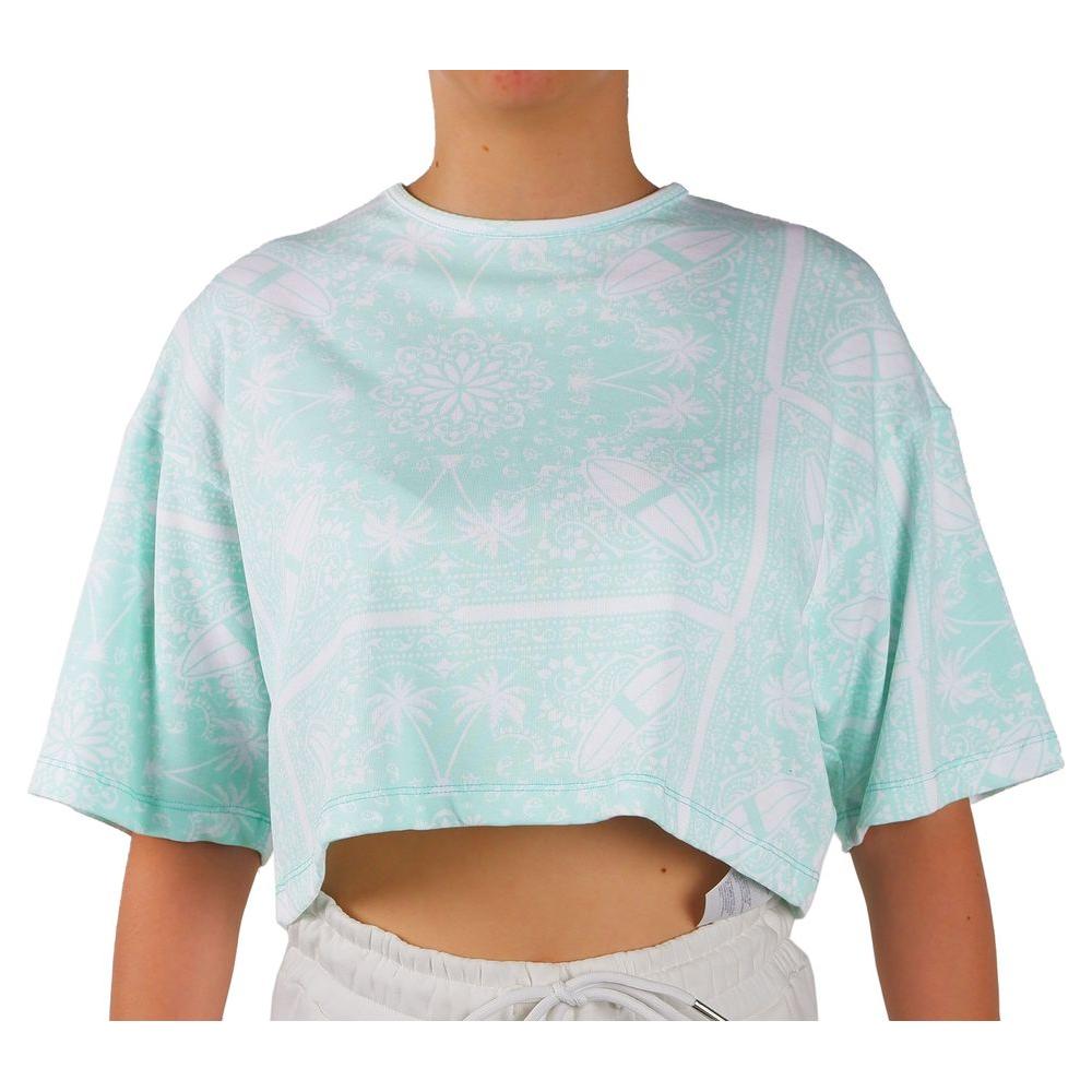 Comme Des Fuckdown Abstract Logo Print Green Tee Comme Des Fuckdown Light Gray