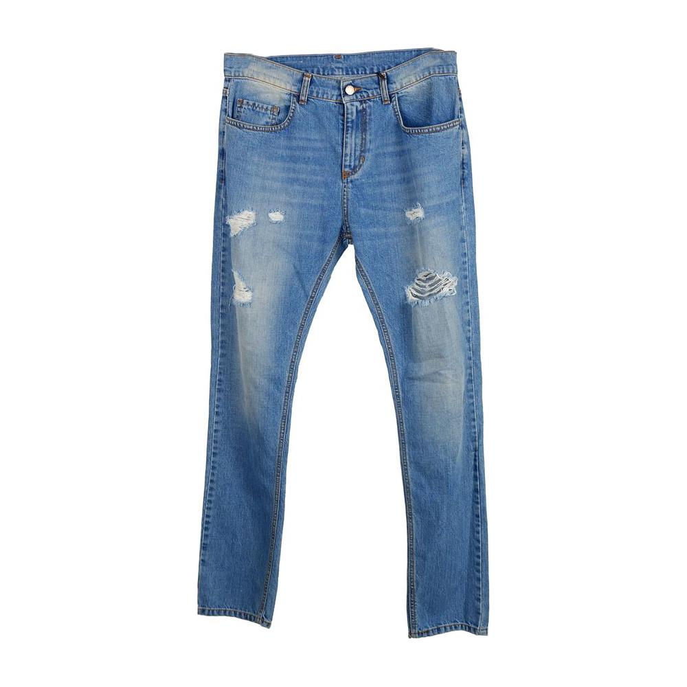 Comme Des Fuckdown Blue Cotton Men's Jean Comme Des Fuckdown Slate Gray
