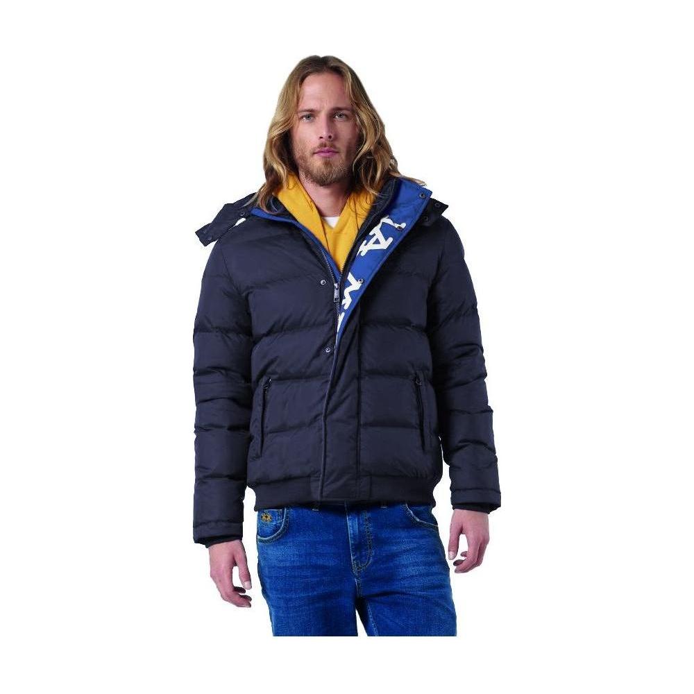 La Martina Blue Nylon Men's Jacket MAN COATS & JACKETS La Martina Dark Slate Gray