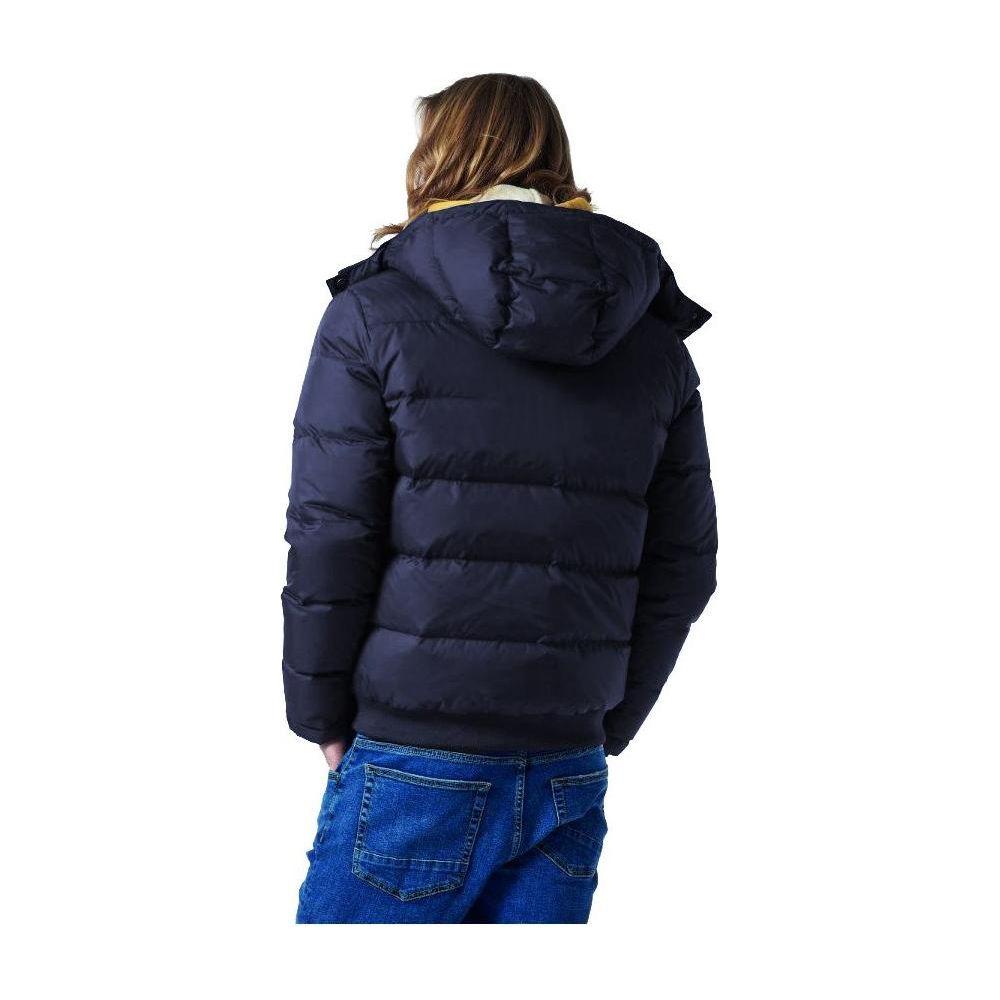 La Martina Blue Nylon Men's Jacket MAN COATS & JACKETS La Martina Dark Slate Gray