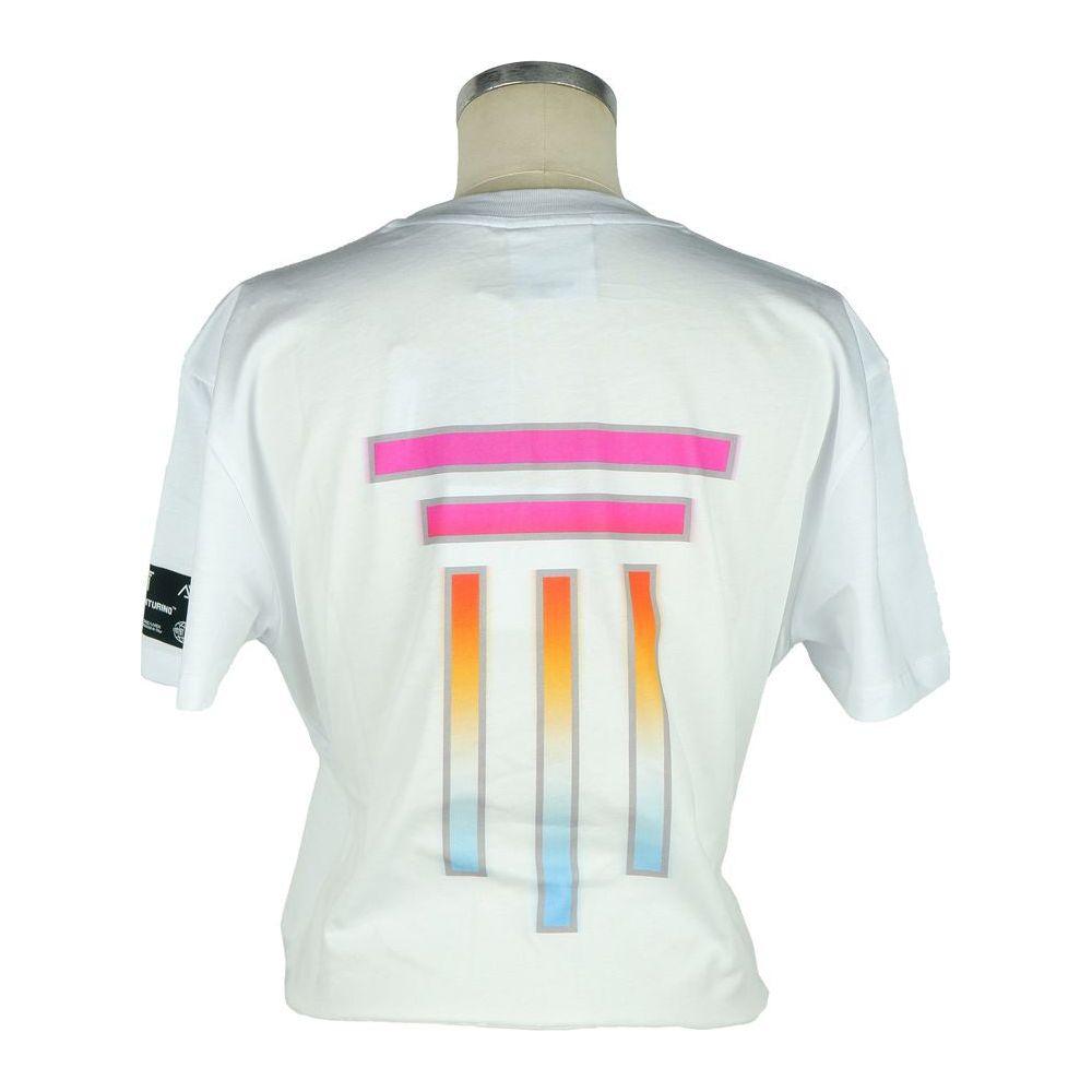 Diego Venturino White Cotton Women Top Diego Venturino Light Gray