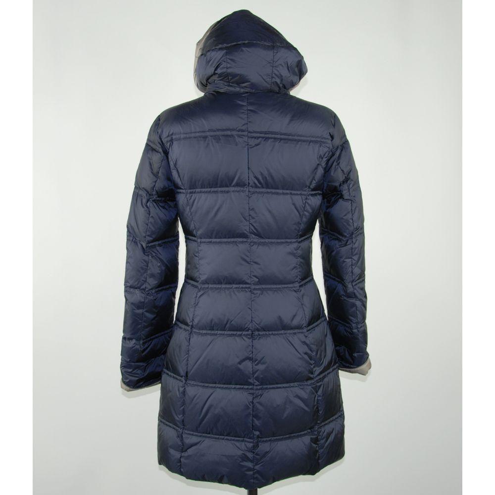 Emilio Romanelli Blue Polyester Women Jacket Emilio Romanelli Light Gray