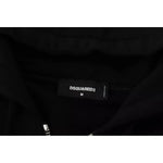 Dsquared² Black Hooded Full Zip Printed Sleeves Sweater TSH83477-48