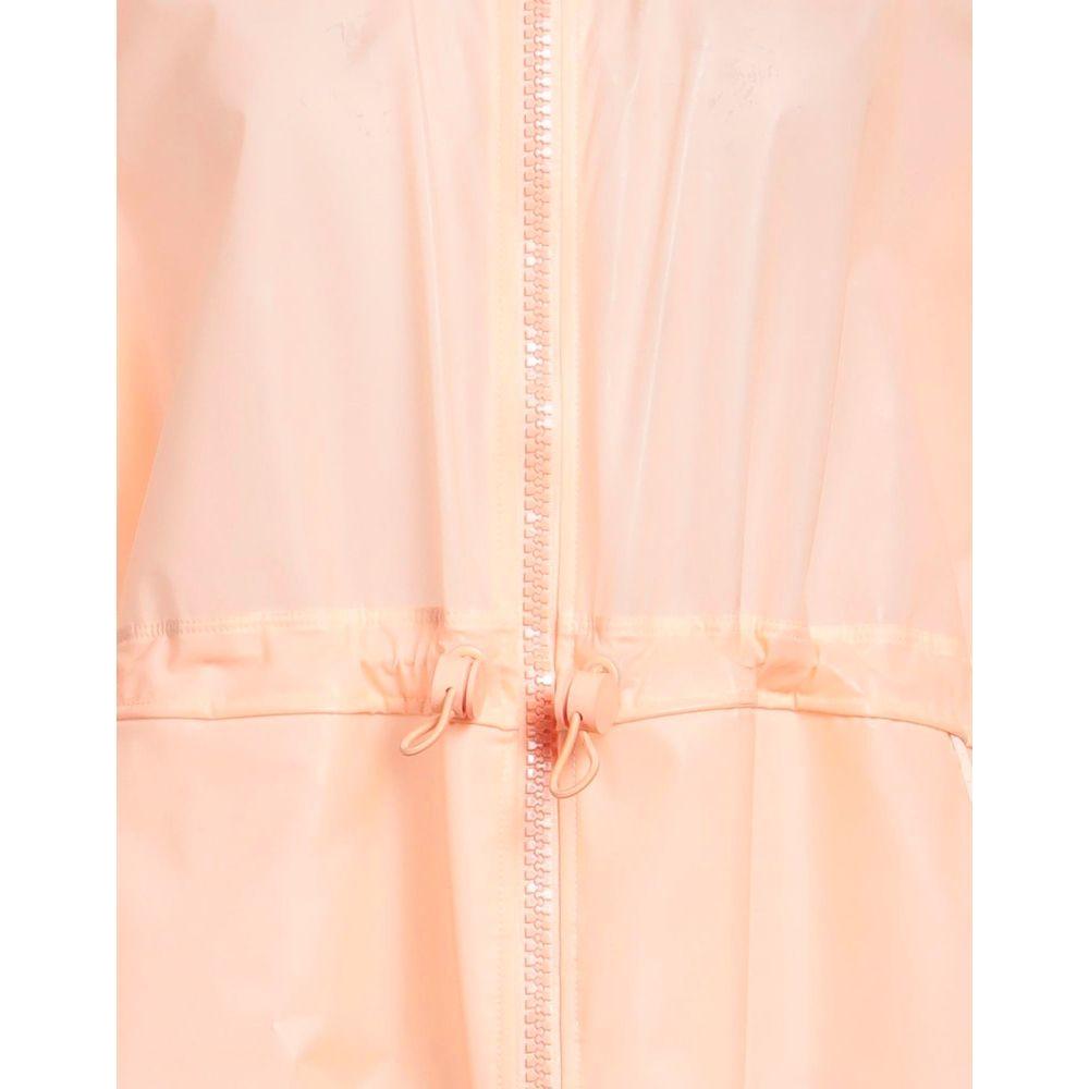 Elisabetta Franchi Powder Pink Long Waterproof Jacket Elisabetta Franchi Peach Puff