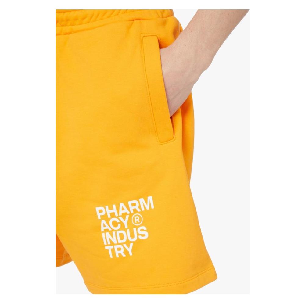 Pharmacy Industry Chic Orange Cotton Trousers with Logo Detail Pharmacy Industry Beige