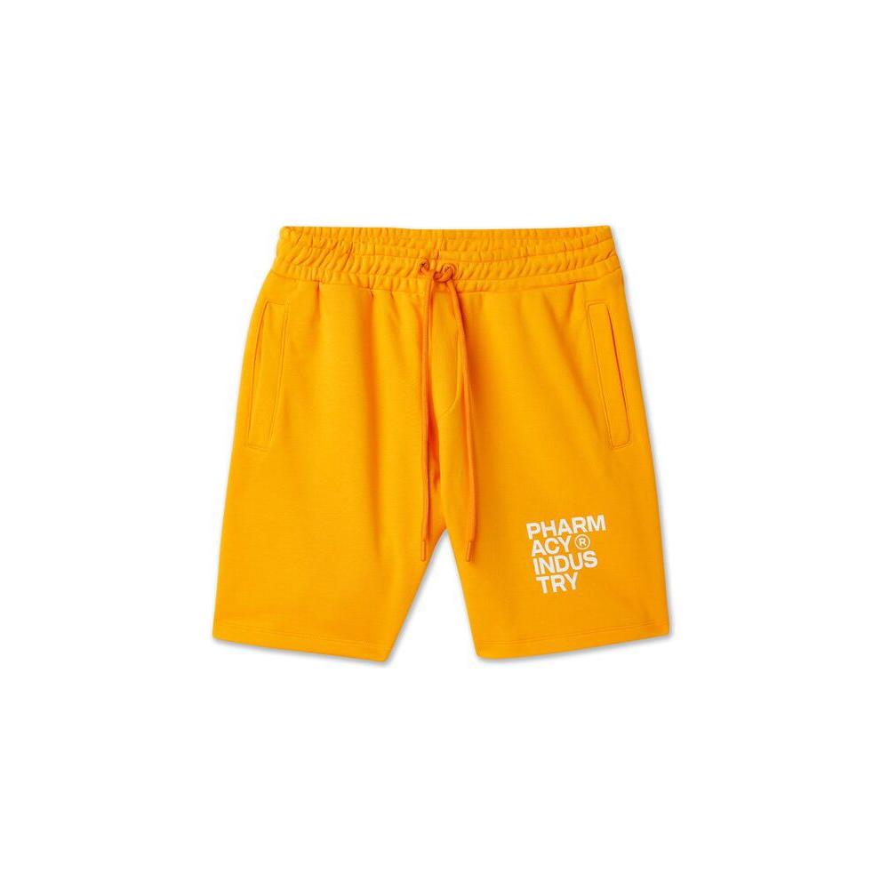 Pharmacy Industry Chic Orange Cotton Trousers with Logo Detail Pharmacy Industry Orange