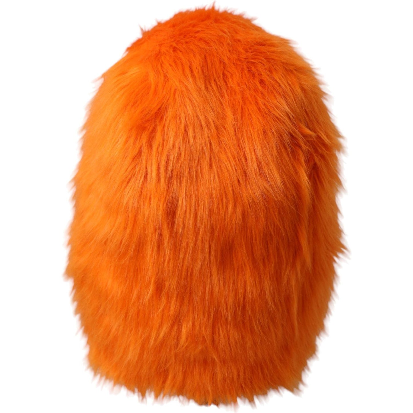 Dolce & Gabbana Orange Faux Fur Whole Head Wrap Hat Dolce & Gabbana Chocolate