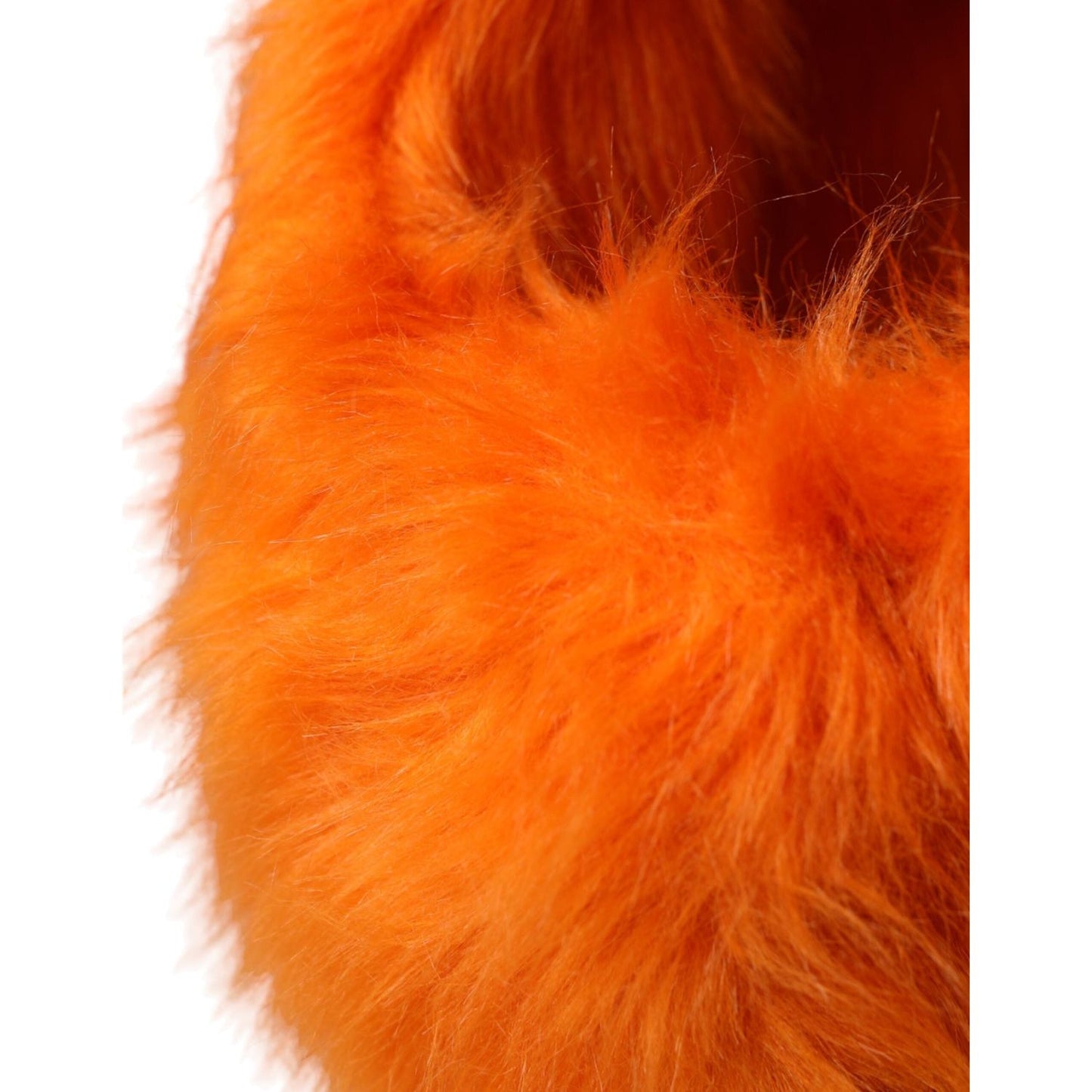 Dolce & Gabbana Orange Faux Fur Whole Head Wrap Hat Dolce & Gabbana Chocolate