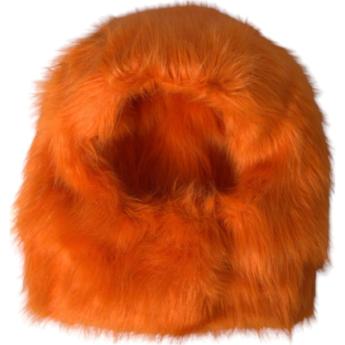 Dolce & Gabbana Orange Faux Fur Whole Head Wrap Hat Dolce & Gabbana Chocolate