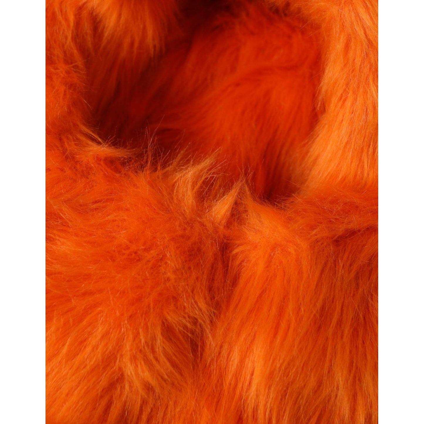 Dolce & Gabbana Orange Faux Fur Whole Head Wrap Hat Dolce & Gabbana Firebrick