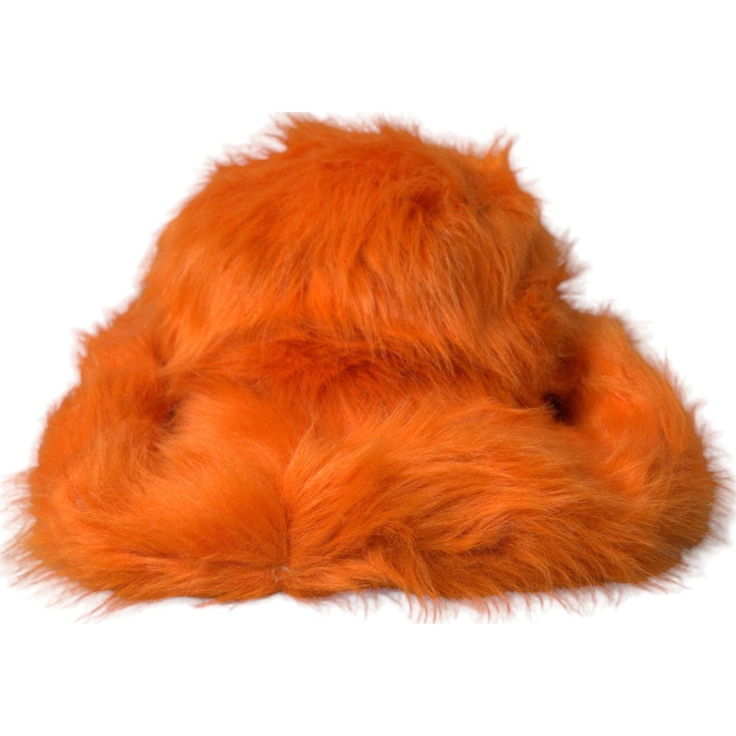 Dolce & Gabbana Orange Faux Fur Polyester Fedora Hat Dolce & Gabbana Chocolate