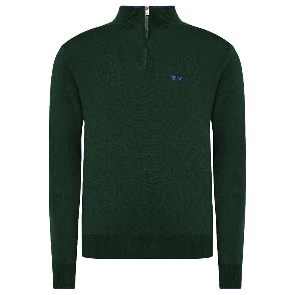 La Martina Green Acrylic Sweater La Martina Dark Slate Gray