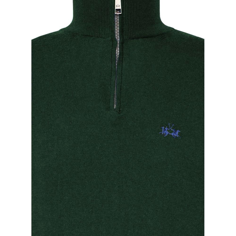 La Martina Green Acrylic Sweater La Martina Dark Slate Gray