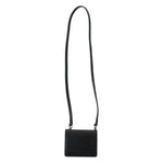 Dolce & Gabbana Black Leather Bifold Shoulder Sling Women Wallet BAG1061