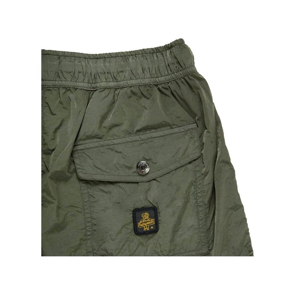 Refrigiwear Green Nylon Men's Swim Trunk Refrigiwear Dark Olive Green
