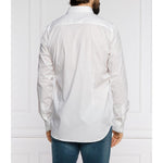 Aeronautica Militare "White Cotton Men's Shirt with Slim Fit Design"