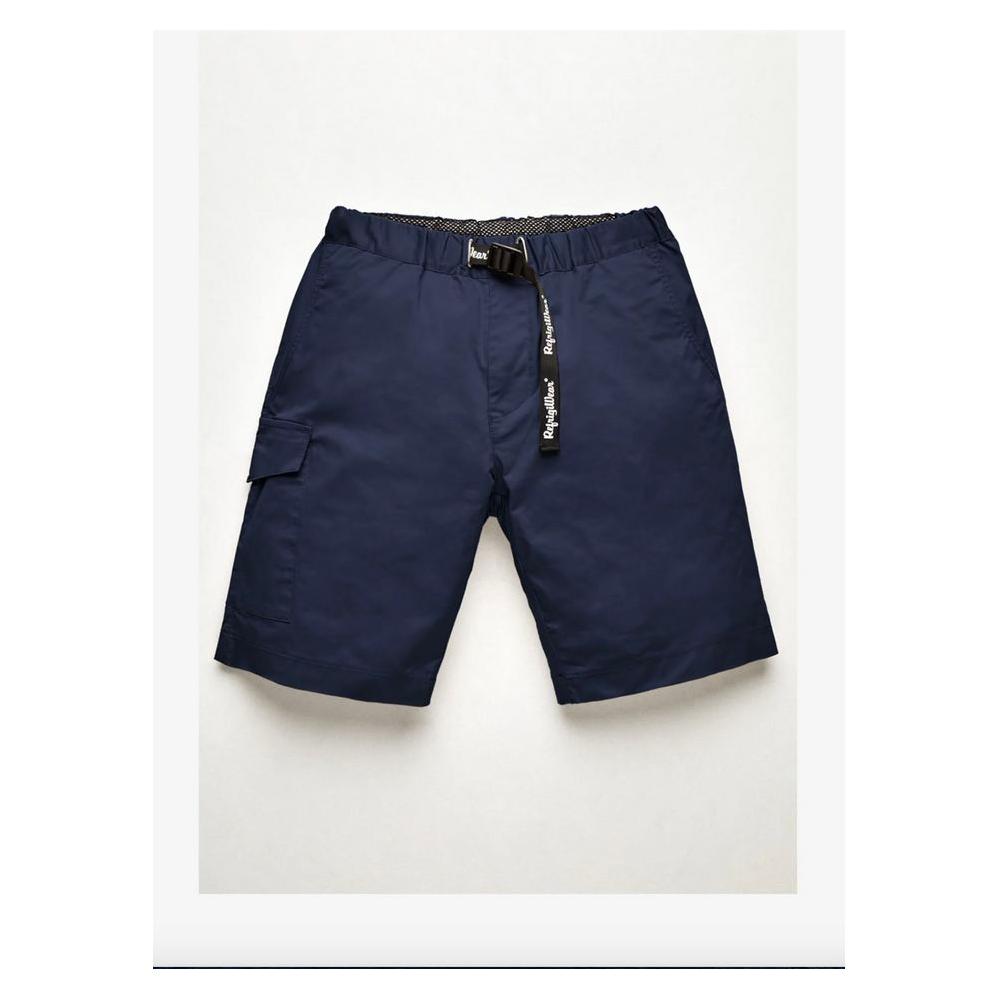 Refrigiwear Elegant Blue Cotton Blend Shorts
