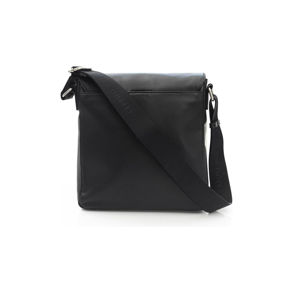 Cerruti 1881 Yellow Leather Men Messenger Bag Cerruti 1881 Dark Slate Gray