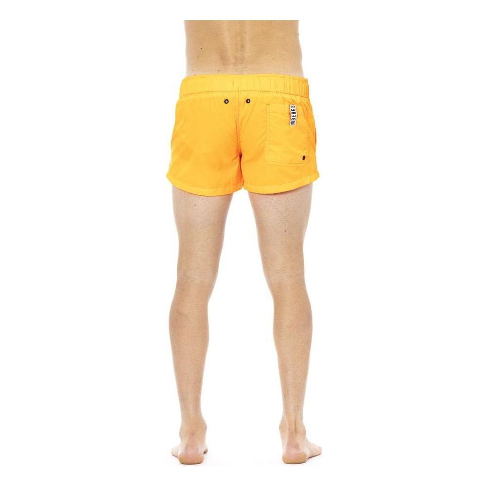 Bikkembergs Orange Polyamide Men Swimwear Bikkembergs Tan