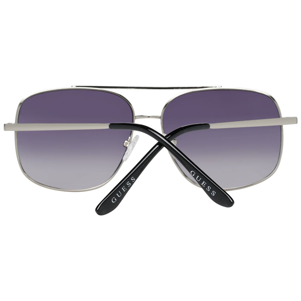 Guess Silver Men Sunglasses Guess Slate Gray