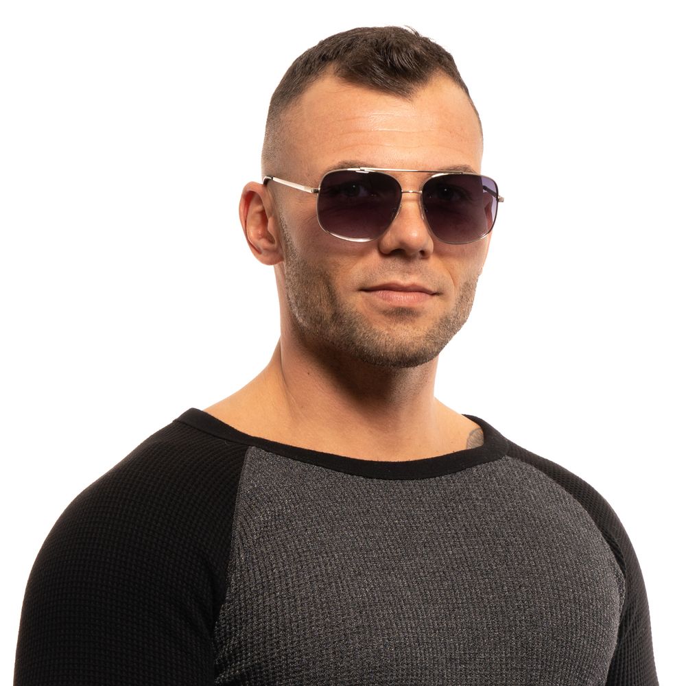 Guess Silver Men Sunglasses Guess Dark Slate Gray