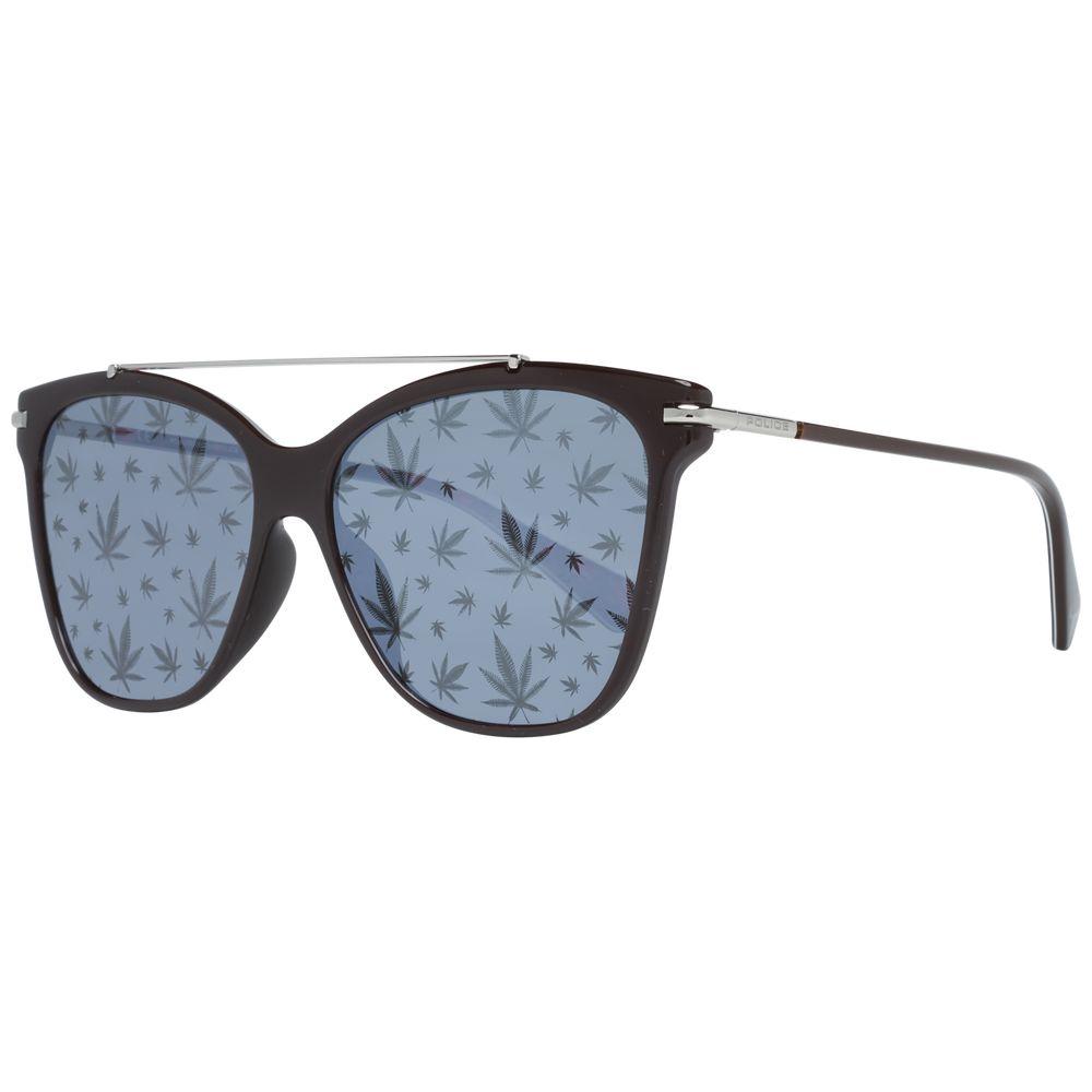 Police Brown Women Sunglasses Police Light Slate Gray
