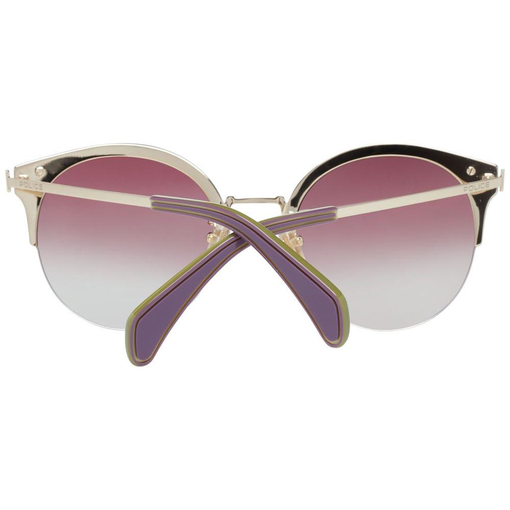 Police Gold Women Sunglasses Police Rosy Brown