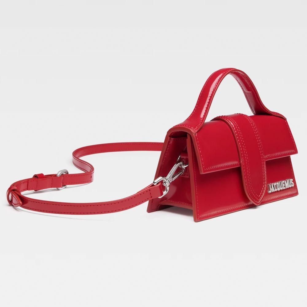 Jacquemus Red Leather Crossbody Bag Jacquemus White Smoke