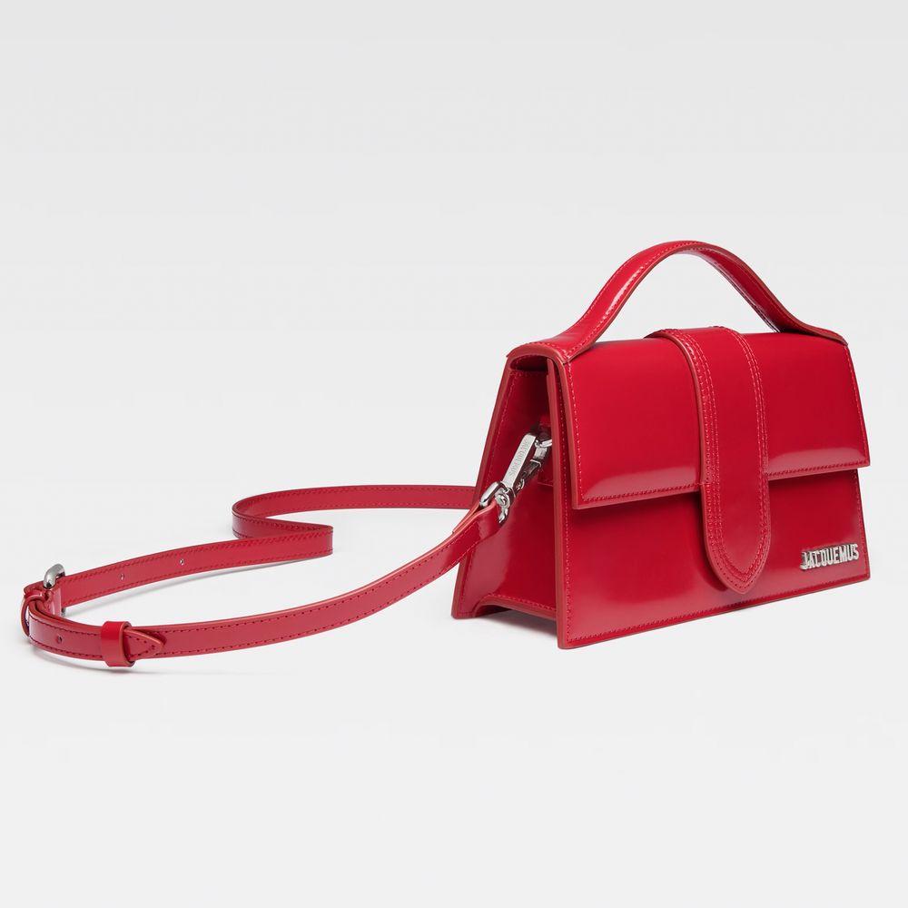 Jacquemus Red Leather Crossbody Bag Jacquemus White Smoke