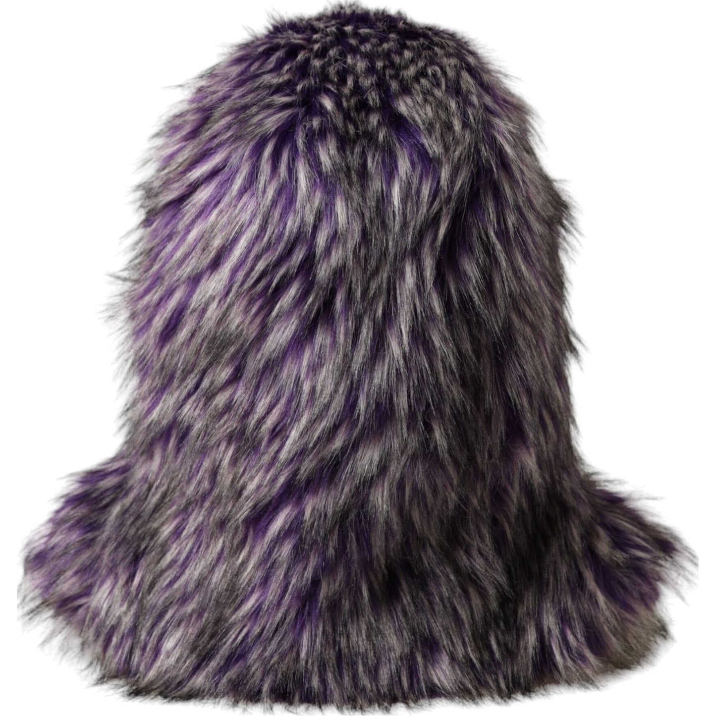 Dolce & Gabbana Purple Faux Fur Whole Head Wrap Hat Dolce & Gabbana Dark Slate Gray