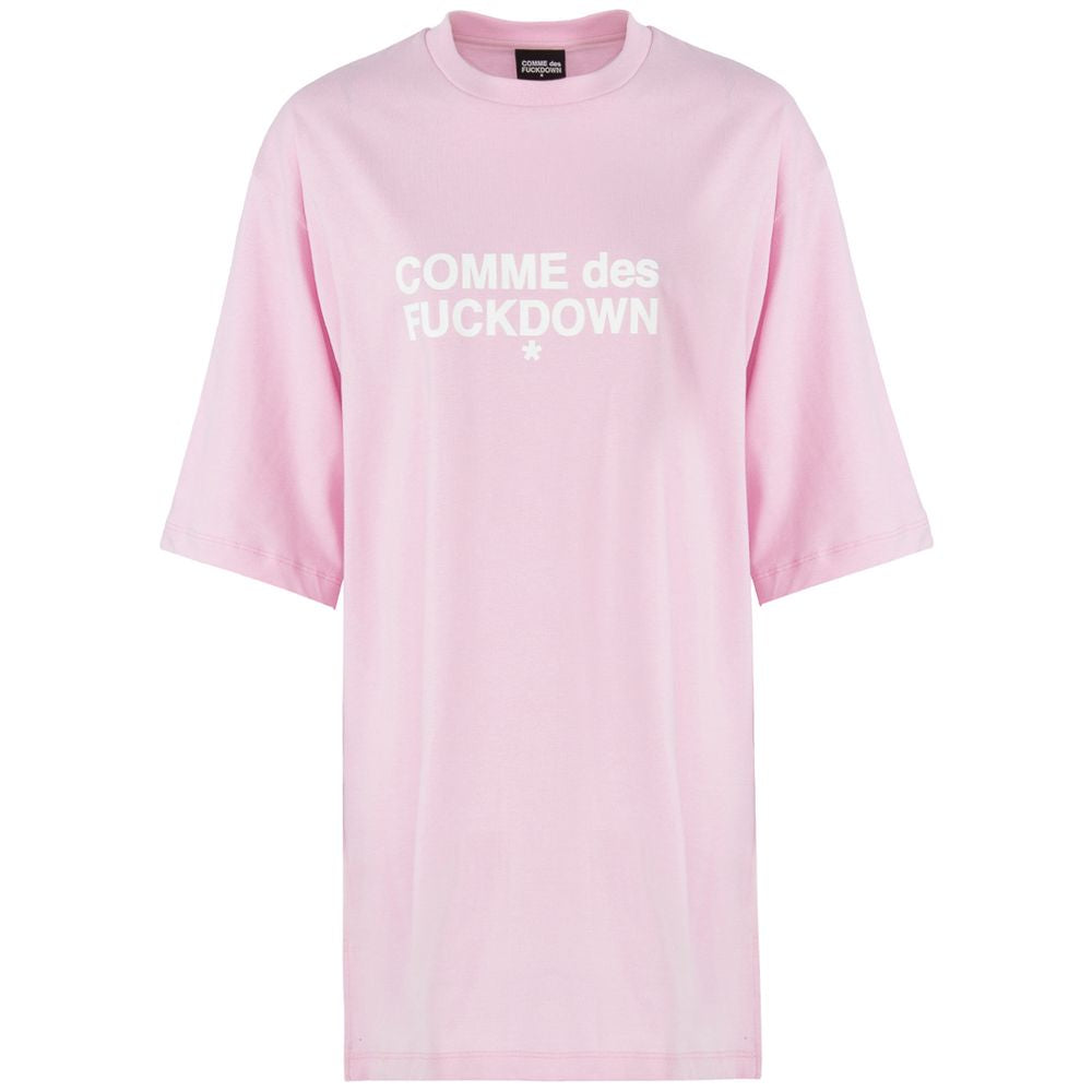 Comme Des Fuckdown Pink Cotton Dress Comme Des Fuckdown Thistle