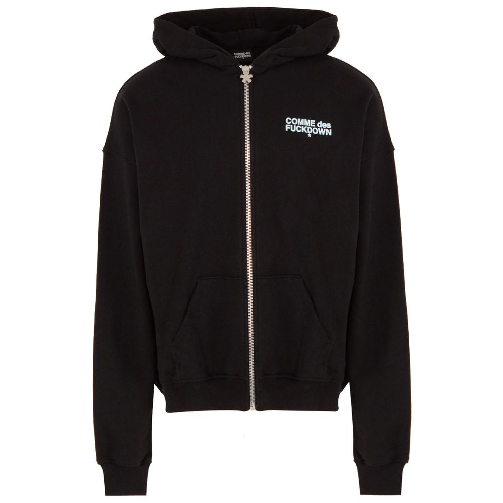 Comme Des Fuckdown Black Cotton Sweater Comme Des Fuckdown Black