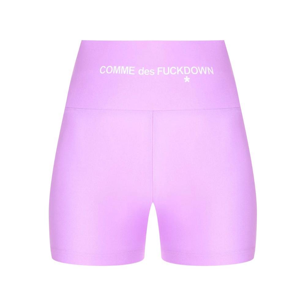 Comme Des Fuckdown Purple Polyester Short Comme Des Fuckdown Lavender