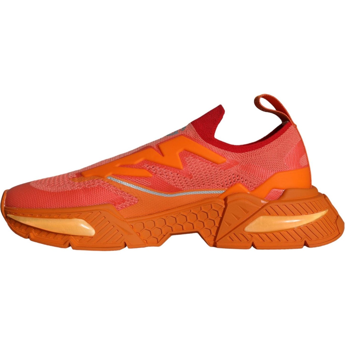 Dolce & Gabbana Orange Airmaster Low Top Men Sneakers Shoes Dolce & Gabbana Chocolate