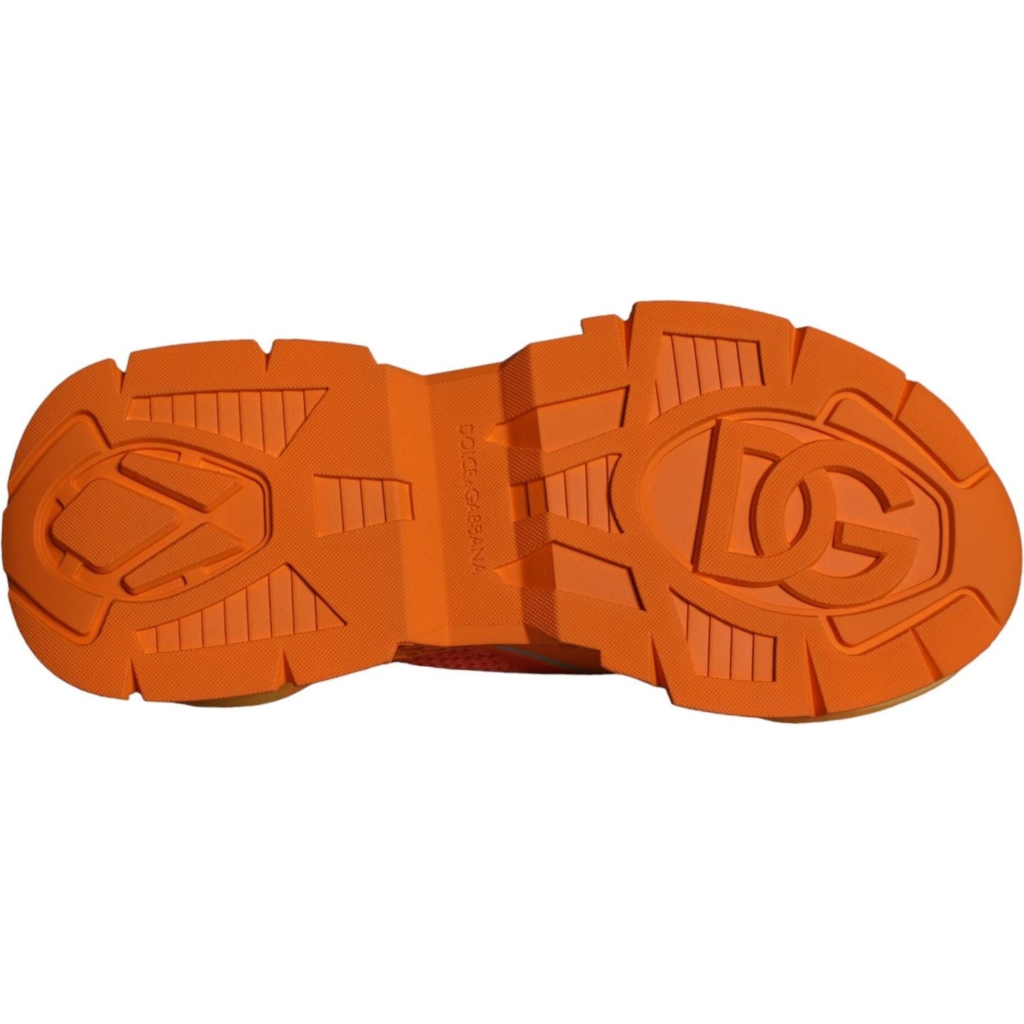 Dolce & Gabbana Orange Airmaster Low Top Men Sneakers Shoes Dolce & Gabbana Chocolate