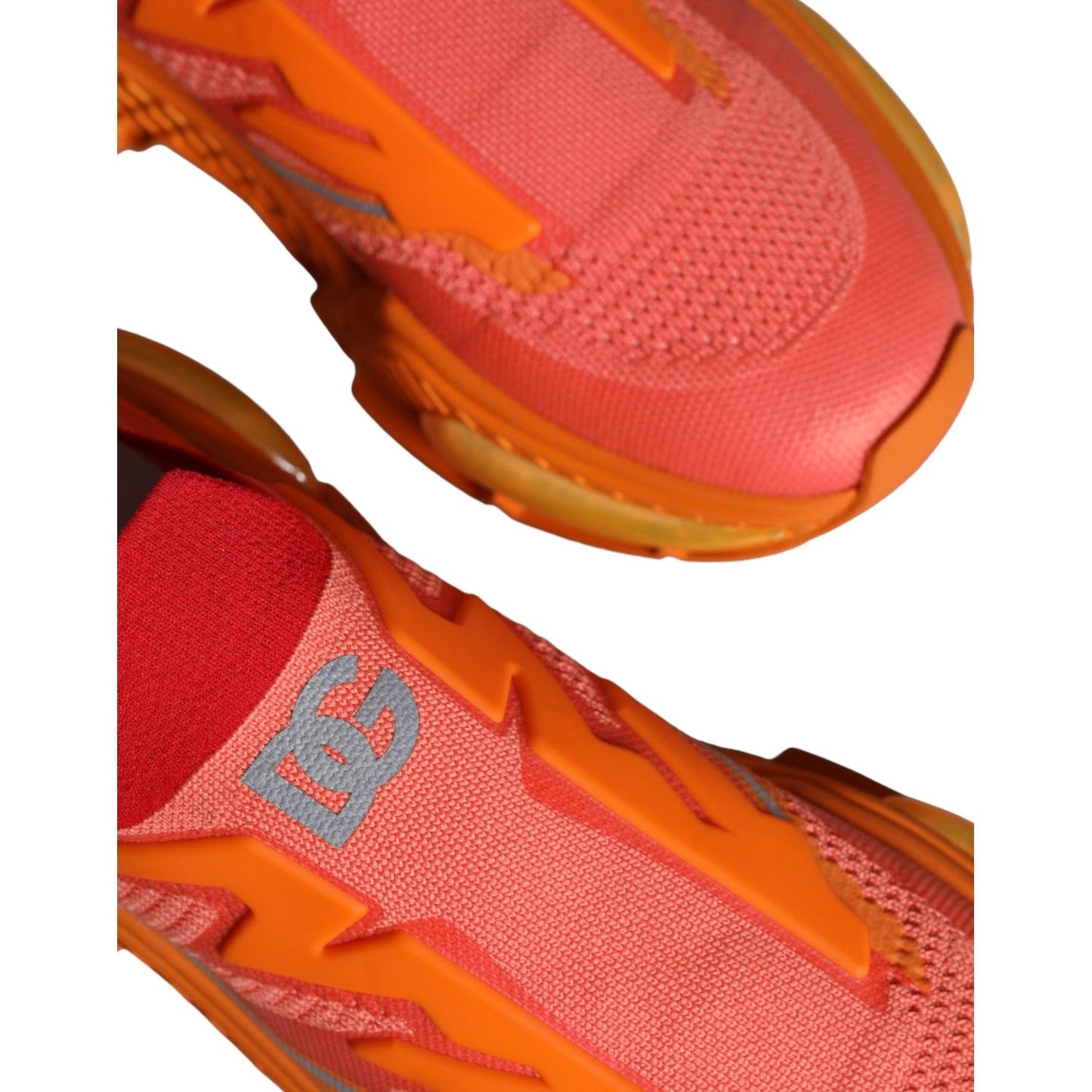 Dolce & Gabbana Orange Airmaster Low Top Men Sneakers Shoes Dolce & Gabbana Chocolate