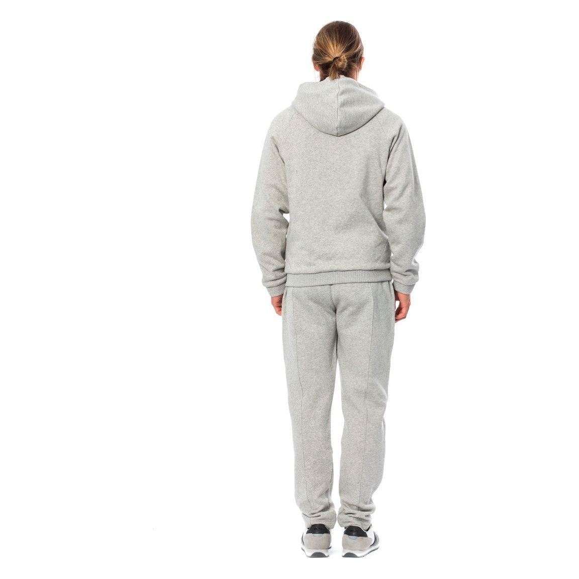 Billionaire Italian Couture Elegant Gray Hooded Cotton Sweatsuit Billionaire Italian Couture Gray