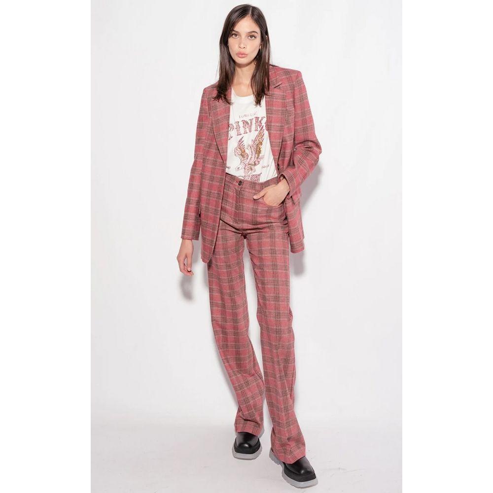 PINKO Red Polyester Jeans & Pant PINKO Lavender