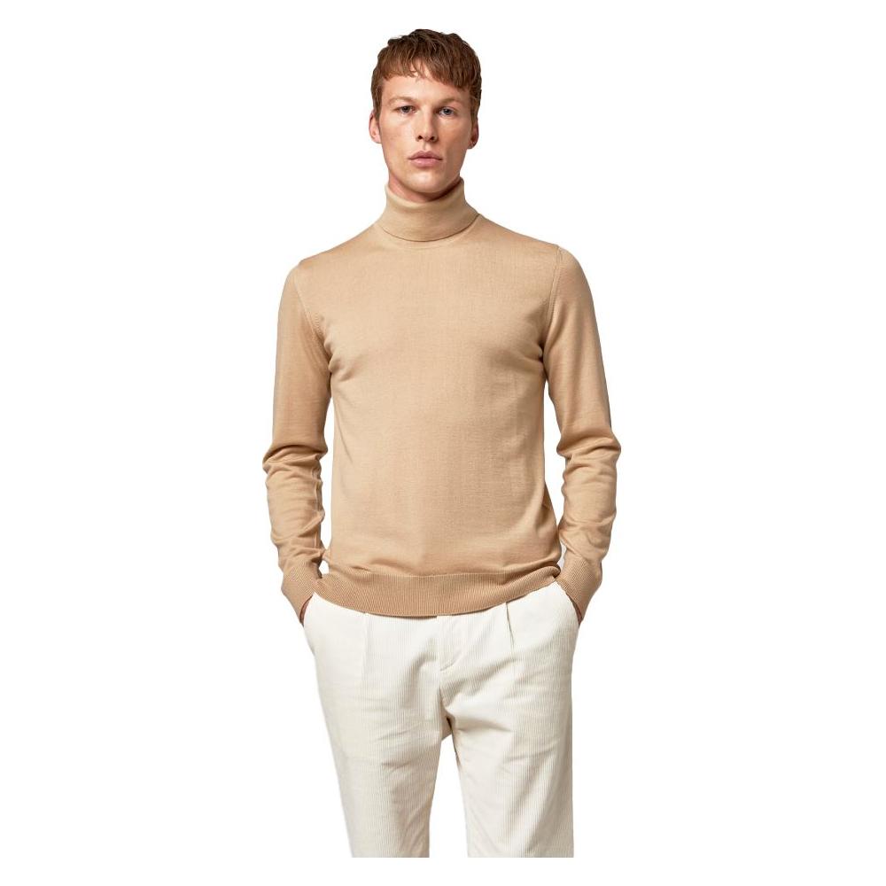 Alpha Studio Beige Cashmere Sweater Alpha Studio Tan