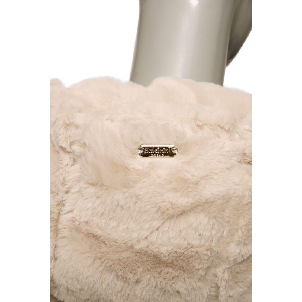 Baldinini Trend Beige Polyester Women Jacket Baldinini Trend Gray