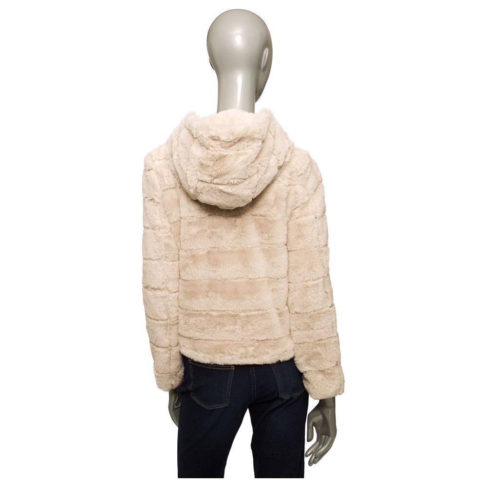 Baldinini Trend Beige Polyester Women Jacket Baldinini Trend Gray