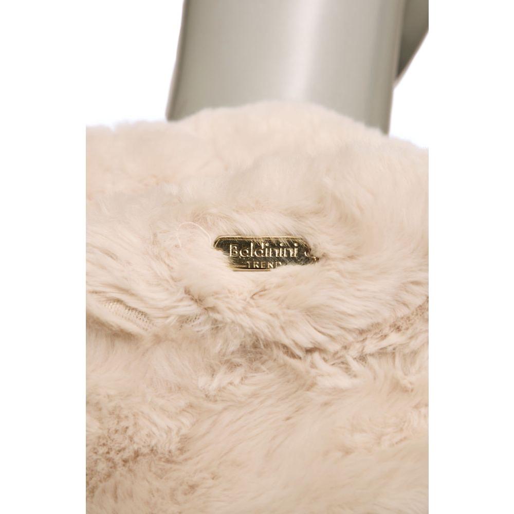 Baldinini Trend Beige Polyester Women Jacket Baldinini Trend Gray