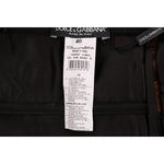 Dolce & Gabbana Black Brown Floral Brocade A-Line Dress