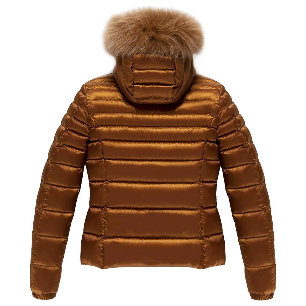 Refrigiwear Orange Nylon Women Jacket Refrigiwear Saddle Brown