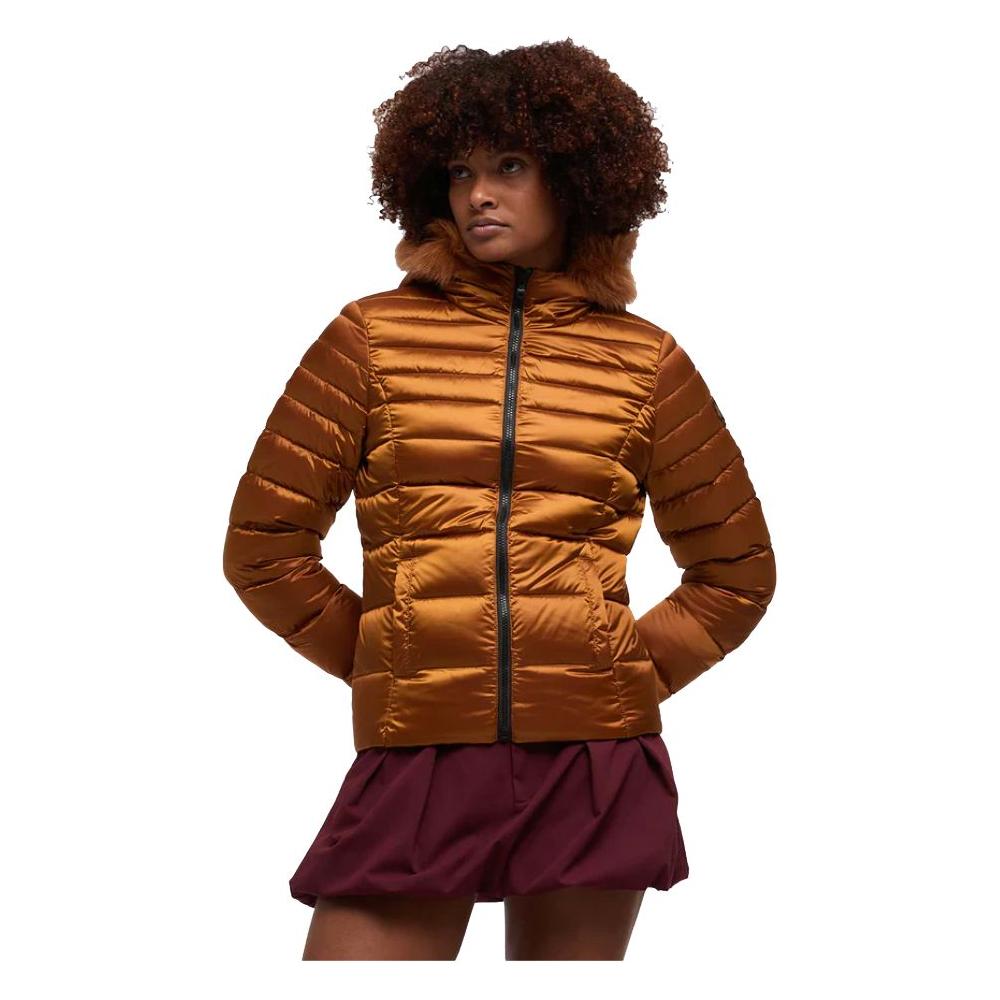 Refrigiwear Orange Nylon Women Jacket Refrigiwear Saddle Brown