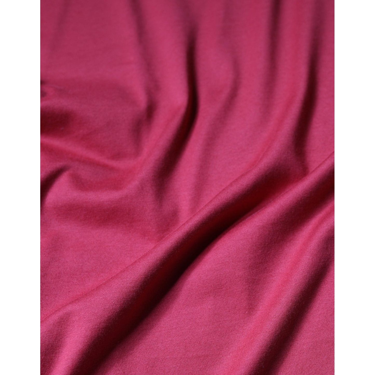 Dolce & Gabbana Red Cotton DG Logo Print Crew Neck T-shirt Dolce & Gabbana Maroon