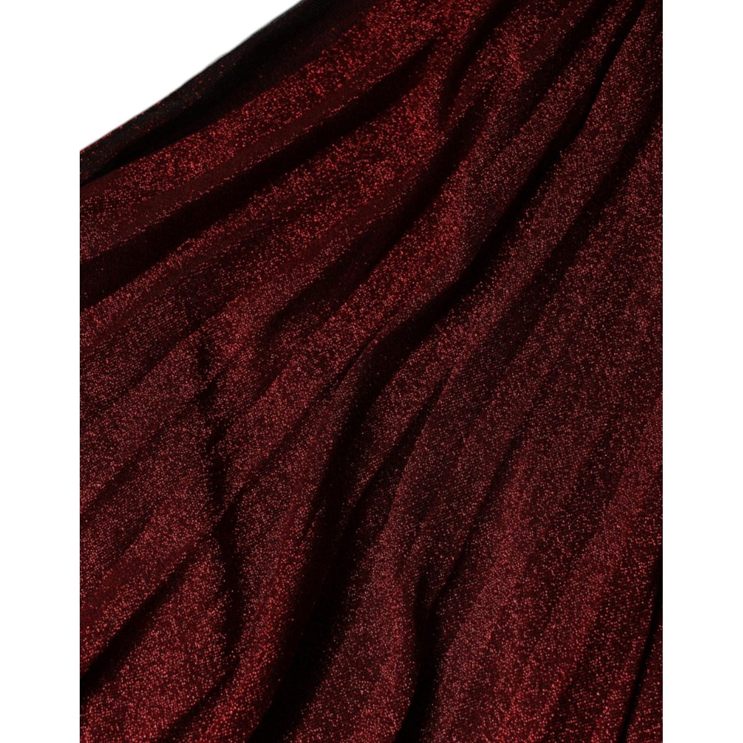 Dolce & Gabbana Red One Shoulder Pleated A-line Mini Dress Dolce & Gabbana Black