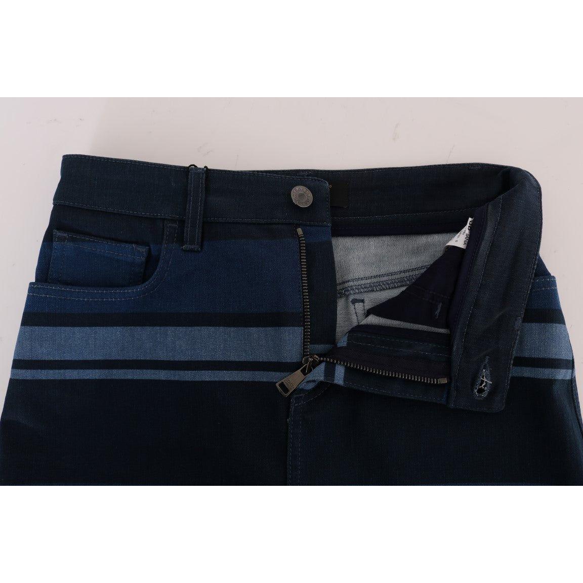 Dolce & Gabbana Chic Blue Denim Mini Skirt Dolce & Gabbana Light Gray