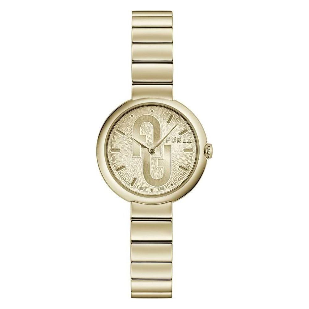 Furla Gold Stainless Steel Watch Furla Wheat